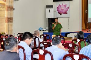 Công an H.Long Thành tổ chức huấn luyện phòng cháy cho lực lượng phòng cháy chữa cháy tại chỗ