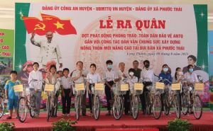 Công an H.Long Thành tổ chức Lễ ra quân phát động phong trào Toàn dân bảo vệ an ninh Tổ quốc