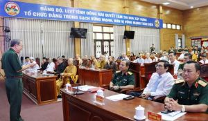 Bộ Chỉ huy quân sự tỉnh tổ chức họp mặt chức sắc, chức việc các tôn giáo
