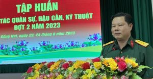 Bộ Chỉ huy quân sự tỉnh tập huấn quân sự, hậu cần, kỹ thuật