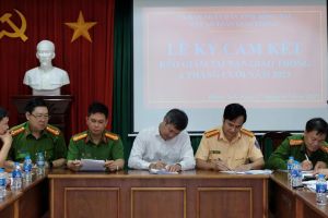 Cam kết thực hiện các giải pháp bảo đảm trật tự, an toàn giao thông