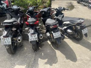 Triệt phá đường dây chuyên “đua nóng” xe máy