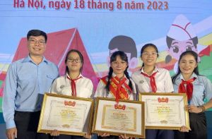 3 đại biểu thiếu nhi tỉnh Đồng Nai đạt danh hiệu chỉ huy Đội giỏi, xuất sắc toàn quốc