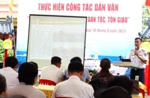 Đoàn Trinh sát số 2 (Cảnh sát biển Việt Nam) ra quân làm dân vận