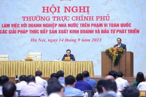 Thường trực Chính phủ làm việc với doanh nghiệp Nhà nước trên toàn quốc
