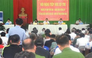 Đại biểu Quốc hội tiếp xúc cử tri huyện Nhơn Trạch trước kỳ họp thứ 6