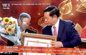 Một tác giả của Đồng Nai đoạt giải A Giải thưởng sáng tác, quảng bá tác phẩm văn học, nghệ thuật, báo chí về Học tập và làm theo Bác