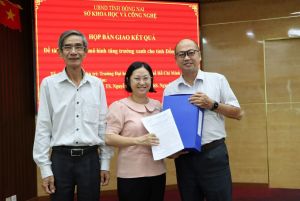 Kết quả đề tài Xây dựng mô hình tăng trưởng xanh cho tỉnh Đồng Nai được bàn giao cho Sở Kế hoạch – đầu tư