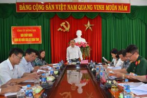 Ban Chỉ đạo 35 Tỉnh ủy làm việc với Ban Chỉ đạo Đảng ủy Khối các cơ quan tỉnh về thực hiện Nghị quyết 35-NQ/TW của Bộ Chính trị khóa XII