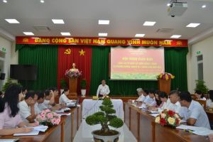 Tích cực xây dựng đội ngũ cán bộ các cấp đủ phẩm chất, năng lực, uy tín