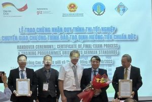 Trường Cao đẳng Cơ giới và Thủy lợi được tổ chức kỳ thi nghề theo tiêu chuẩn Đức