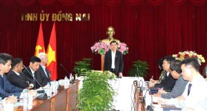 Provincial Party Secretary worked with Coherent Group on registering projects in Dong Nai