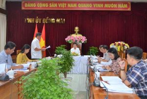 Bí thư Tỉnh ủy làm việc với Ban Tổ chức Tỉnh ủy