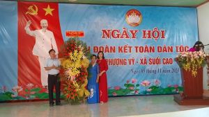Trưởng Ban Dân vận Tỉnh ủy Cao Tiến Dũng dự Ngày hội Đại đoàn kết toàn dân tộc tại huyện Xuân Lộc