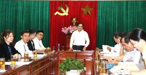 Phó Chủ tịch UBND tỉnh Nguyễn Sơn Hùng làm việc với Tập đoàn Novaland