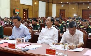 Phó Bí thư thường trực Tỉnh ủy Hồ Thanh Sơn dự tổng kết 10 năm công tác đối ngoại quốc phòng