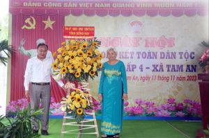 Nhiều hoạt động tại Ngày hội Đại đoàn kết toàn dân tộc ở ấp 4, xã Tam An (huyện Long Thành)