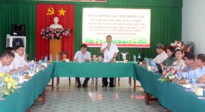 Kiểm tra thực hiện cuộc vận động Người Việt Nam ưu tiên dùng hàng Việt Nam tại H.Trảng Bom