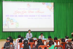 Lãnh đạo TP.Biên Hòa gặp gỡ, đối thoại với cán bộ, nhân viên y tế