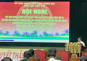 Tập trung kết luận địa bàn lập bản đồ tìm kiếm hài cốt liệt sĩ
