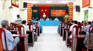 Hơn 6,7 ngàn cử tri tham dự các hội nghị tiếp xúc cử tri trước Kỳ họp thứ 14 HĐND tỉnh