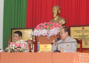 Tổ đại biểu Quốc hội đơn vị số 3 tiếp xúc cử tri H.Cẩm Mỹ