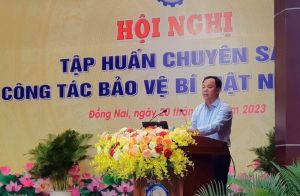 Tập huấn chuyên sâu về công tác bảo vệ bí mật nhà nước