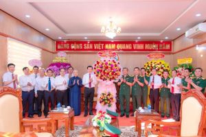 Lãnh đạo tỉnh thăm, chúc mừng Bộ Chỉ huy Quân sự tỉnh nhân Ngày thành lập Quân đội nhân dân Việt Nam