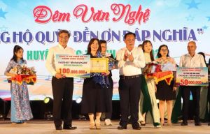 Ủng hộ hơn 2 tỷ đồng vào “Quỹ đền ơn đáp nghĩa"