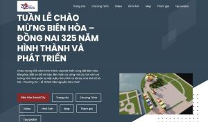 Xây dựng trang web tuyên truyền 325 năm Biên Hòa - Đồng Nai