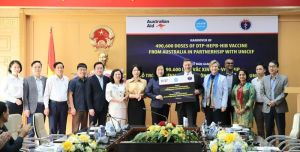 Chính phủ Úc viện trợ cho Việt Nam 490,6 ngàn liều vaccine 5 trong 1
