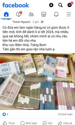 Hành vi đổi tiền để hưởng chênh lệch, thu phí đổi là vi phạm quy định của pháp luật