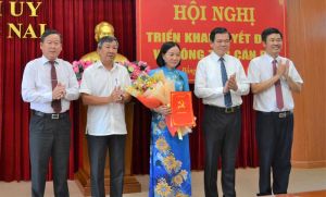 Đồng chí Dương Thị Mỹ Châu, Chủ tịch HĐND huyện Nhơn Trạch giữ chức Phó Bí thư Huyện ủy Nhơn Trạch