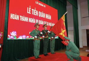 Tổ chức lễ tiễn quân nhân năm 2024 ở các đơn vị quân đội