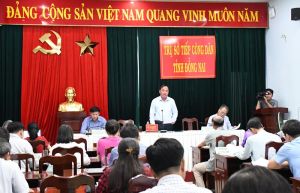 Quyền Chủ tịch UBND tỉnh Võ Tấn Đức tiếp công dân định kỳ tháng 2-2024