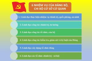 Đảng bộ, chi bộ cơ sở cơ quan có 6 nhiệm vụ quan trọng