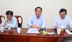 Acting Chairman of the Provincial People's Committee Vo Tan Duc worked with Amata Corporation