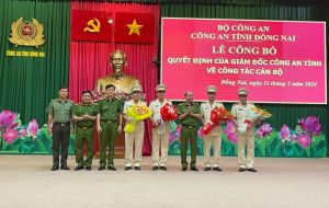 Công bố quyết định điều động cán bộ của Giám đốc Công an Đồng Nai
