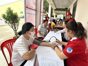 Tiếp nhận trên 220 đơn vị máu tại Lễ hội xuân hồng