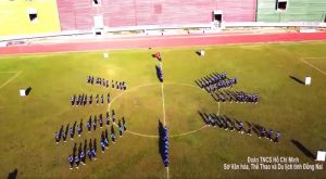 Đồng diễn ca khúc “Tự hào tuổi trẻ Đồng Nai”