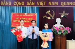 UBND tỉnh công bố 2 quyết định về công tác cán bộ