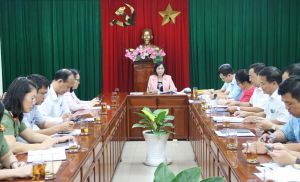 Phó Chủ tịch UBND tỉnh Nguyễn Thị Hoàng làm việc về tình hình lưu trú của lao động nước ngoài trong khu công nghiệp