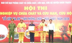 Nhơn Trạch tổ chức Hội thi nghiệp vụ chữa cháy và cứu nạn cứu hộ “Tổ liên gia an toàn PCCC” năm 2024