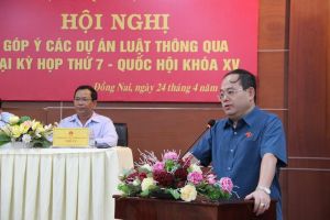 Tổ chức lấy ý kiến góp ý các dự án luật