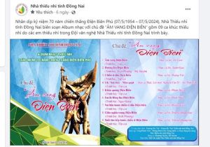 Đẩy mạnh tuyên truyền chiến thắng Điện Biên Phủ trong thanh thiếu nhi