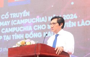 UBND tỉnh tổ chức Tết cổ truyền cho sinh viên Lào, Campuchia đang học tập tại Đồng Nai