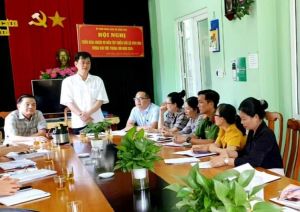 Ban chỉ đạo sắp xếp đơn vị hành chính cấp xã huyện Vĩnh Cửu kiểm tra tiến độ tại xã Bình Hòa