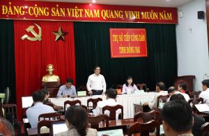 Phó Chủ tịch UBND tỉnh Nguyễn Sơn Hùng chủ trì buổi tiếp công dân