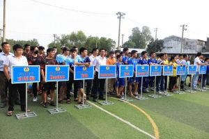 Khai mạc Giải bóng đá Công nhân, Viên chức, Lao động huyện Nhơn Trạch lần thứ 22