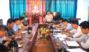 UBND huyện Nhơn Trạch làm việc với các ngành về quy hoạch các bến thuỷ nội địa